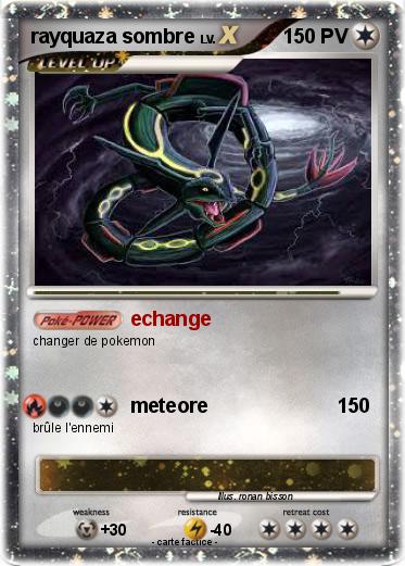 Pokemon rayquaza sombre