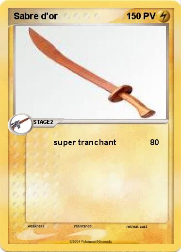 Pokemon Sabre d'or