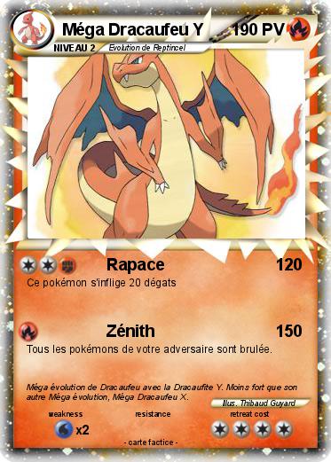 Pokemon Méga Dracaufeu Y
