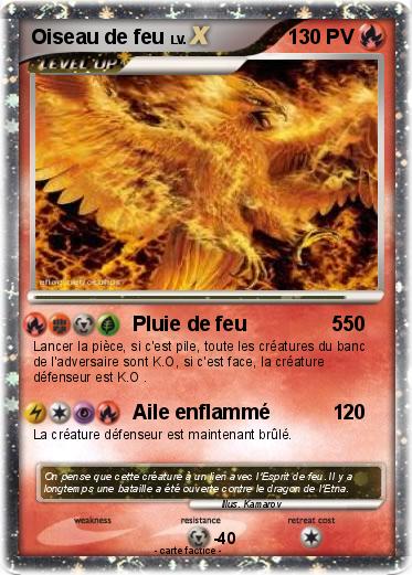 Pokemon Oiseau de feu