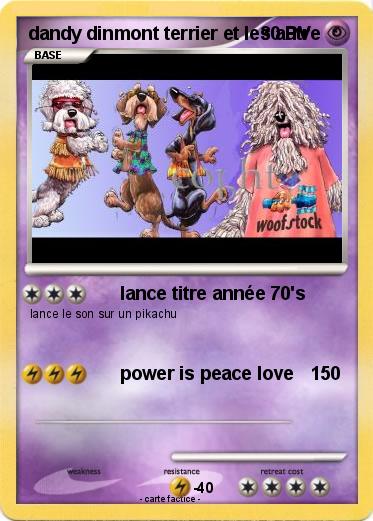 Pokemon dandy dinmont terrier et les autre