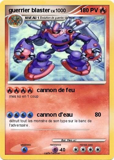 Pokemon guerrier blaster