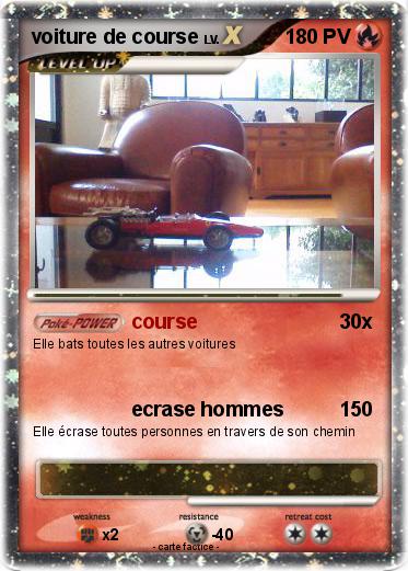 Pokemon voiture de course