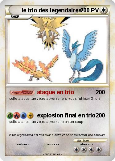 Pokemon le trio des legendaires