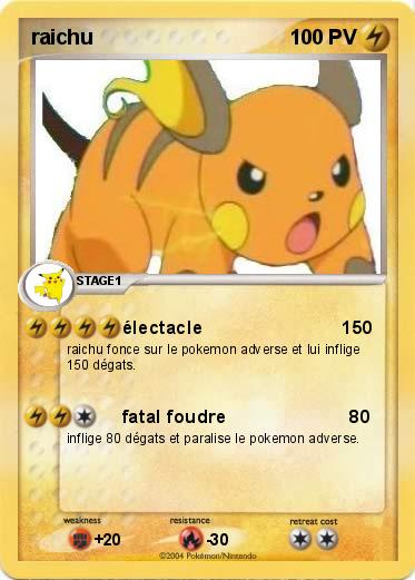 Pokemon raichu                              