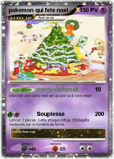 Pokemon pokemon qui fete noel