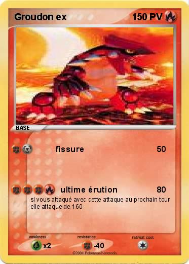 Pokemon Groudon ex