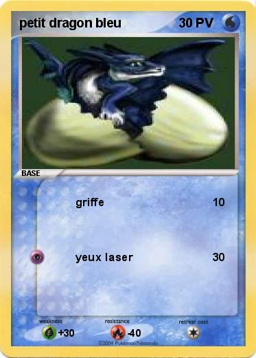 Pokemon petit dragon bleu