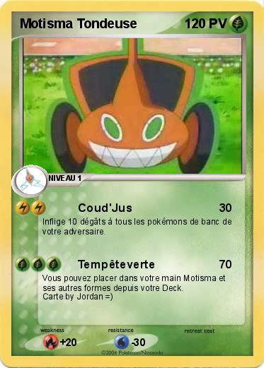 Pokemon Motisma Tondeuse