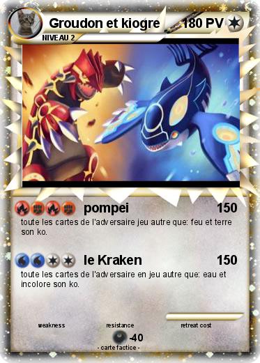 Pokemon Groudon et kiogre