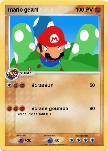 Pokemon mario géant