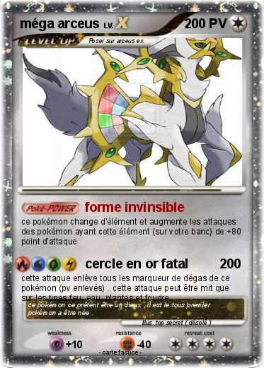 Pokemon méga arceus