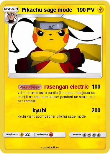 Pokemon Pikachu sage mode