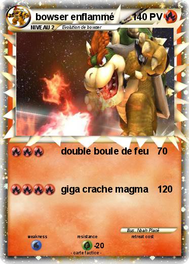 Pokemon bowser enflammé