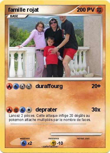 Pokemon famille rojat