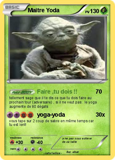 Pokemon Maitre Yoda