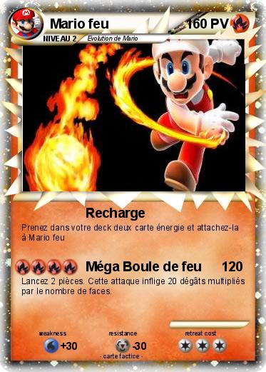 Pokemon Mario feu