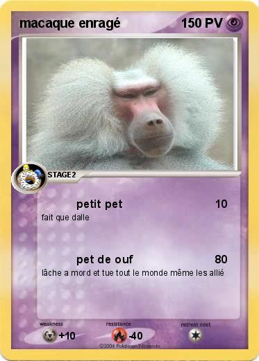 Pokemon macaque enragé