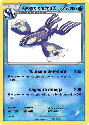 Pokemon Kyogre oméga X