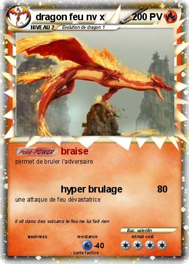 Pokemon dragon feu nv x
