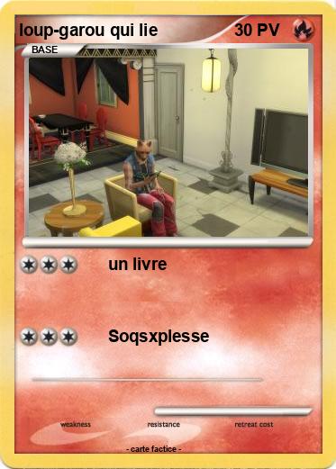 Pokemon loup-garou qui lie