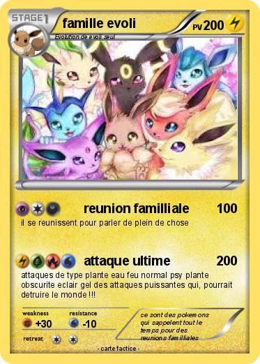 Pokemon famille evoli