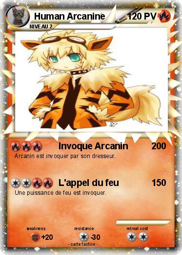 Pokemon Human Arcanine