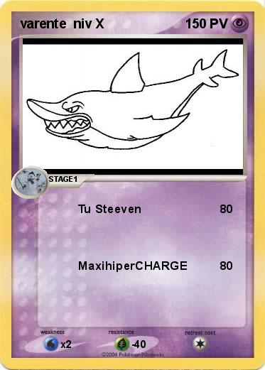 Pokemon varente  niv X                          