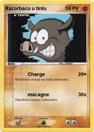 Pokemon Razorbacu u tintu