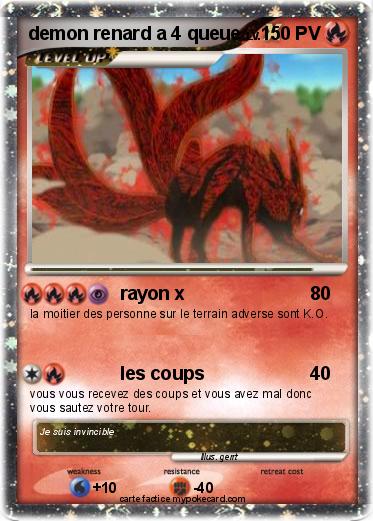 Pokemon demon renard a 4 queue