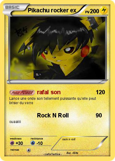Pokemon Pikachu rocker ex
