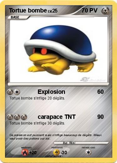 Pokemon Tortue bombe