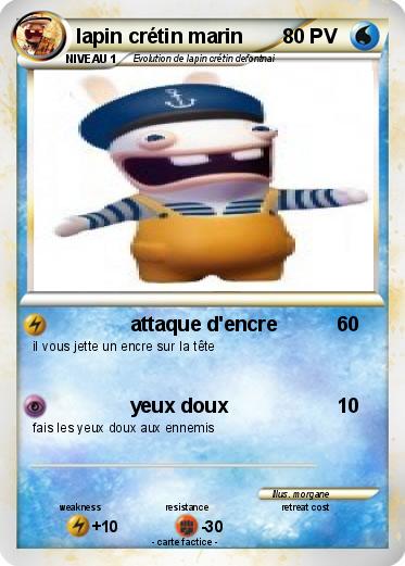 Pokemon lapin crétin marin