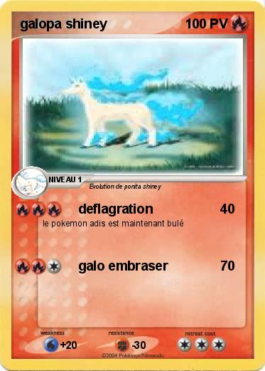 Pokemon galopa shiney