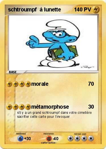 Pokemon schtroumpf  à lunette