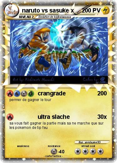 Pokemon naruto vs sasuke x