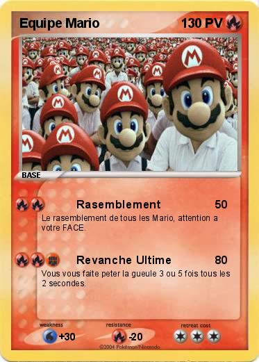 Pokemon Equipe Mario