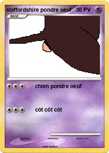 Pokemon staffordshire pondre oeuf
