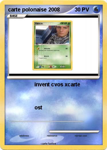 Pokemon carte polonaise 2008