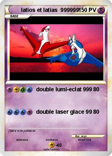 Pokemon latios et latias  999999