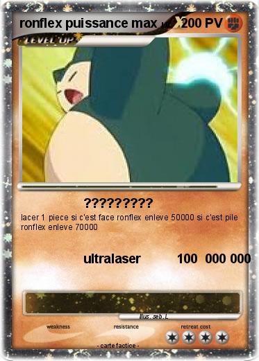 Pokemon ronflex puissance max