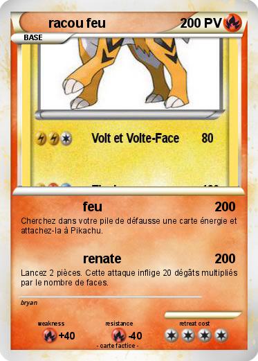 Pokemon racou feu