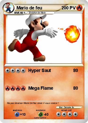 Pokemon Mario de feu