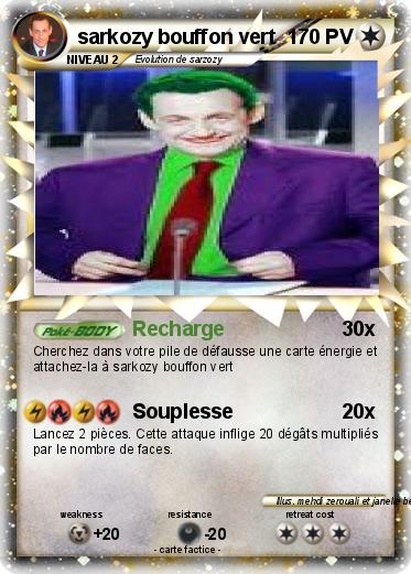 Pokemon sarkozy bouffon vert