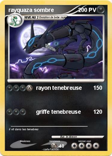 Pokemon rayquaza sombre