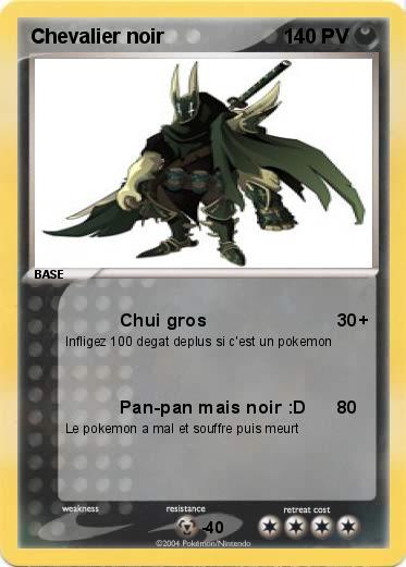Pokemon Chevalier noir