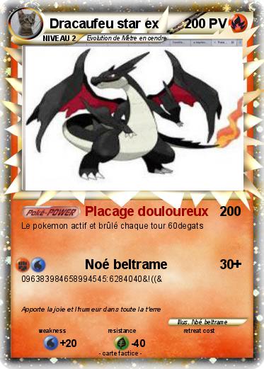 Pokemon Dracaufeu star ex
