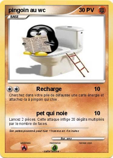 Pokemon pingoin au wc