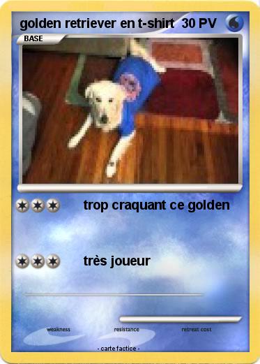 Pokemon golden retriever en t-shirt