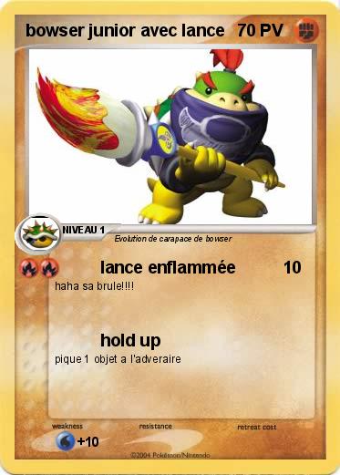 Pokemon bowser junior avec lance